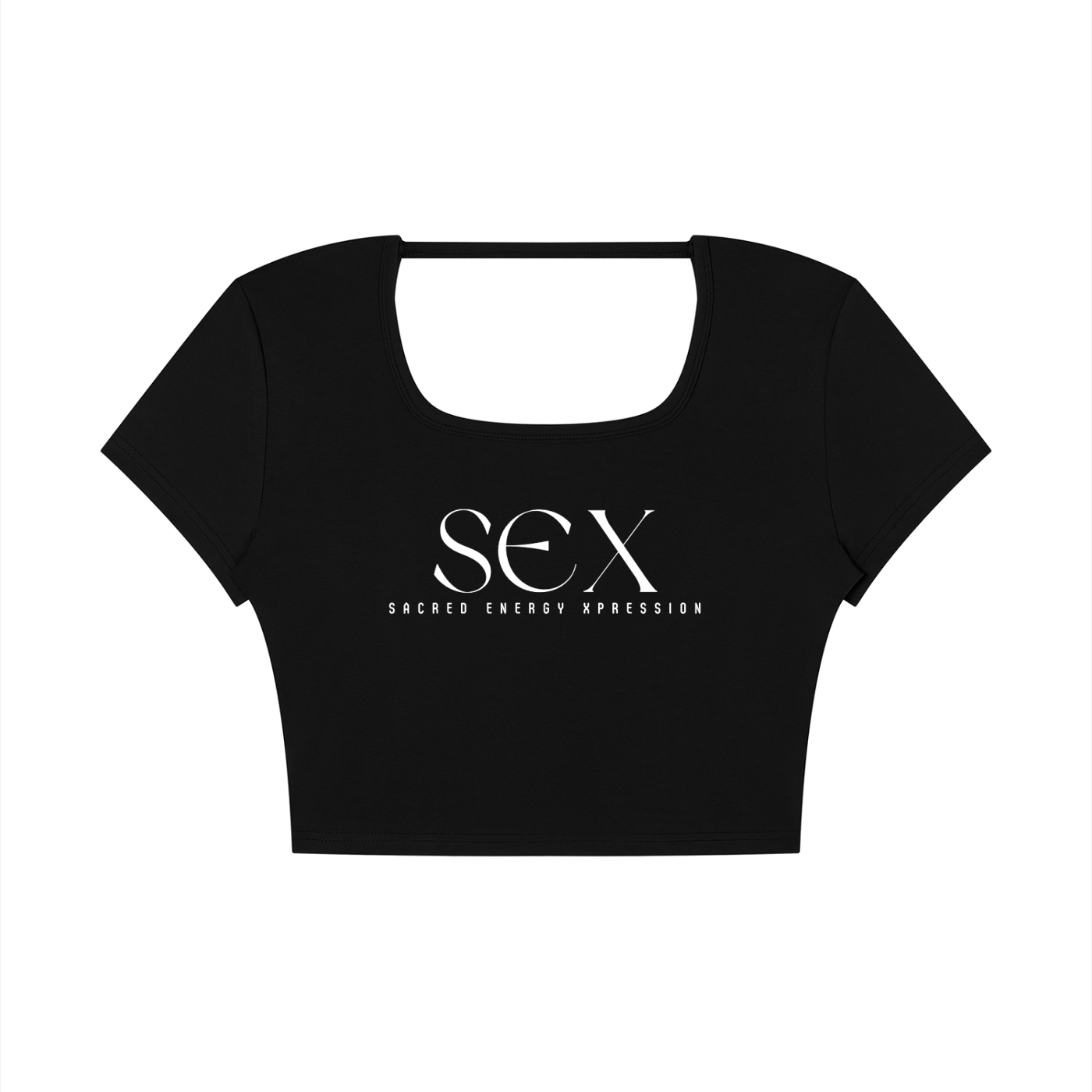 Sacred Energy Xpression - Open Back Crop Top
