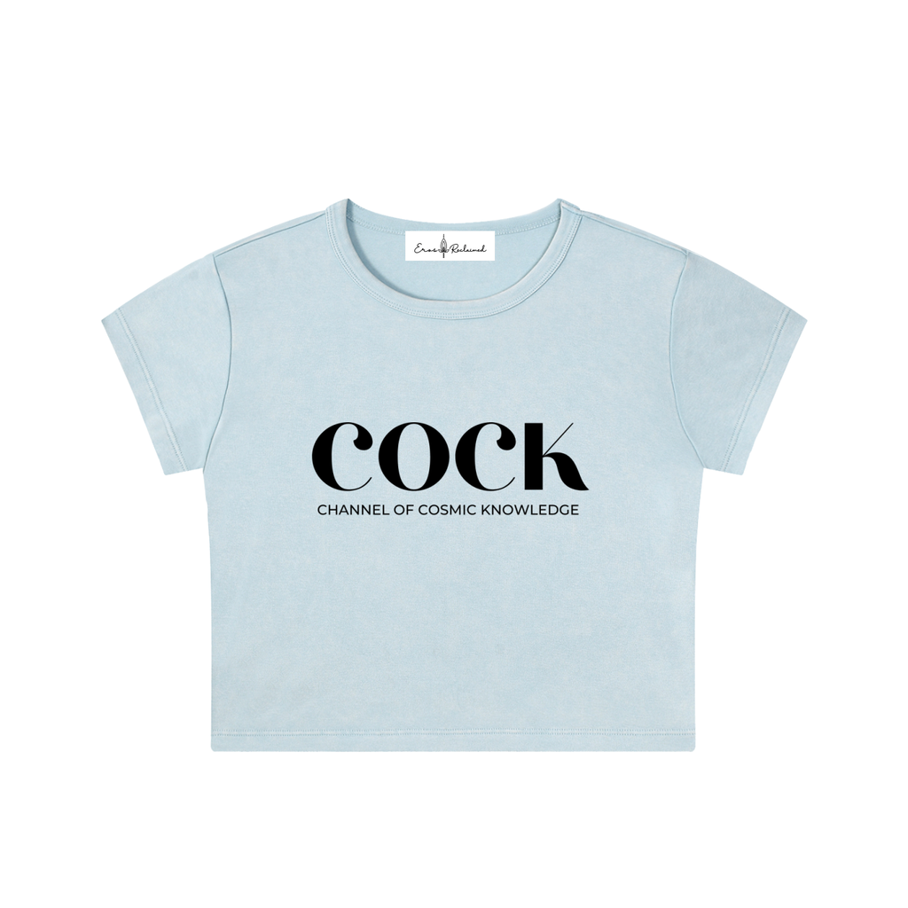 Channel Of Cosmic Knowledge - Fitted Crop Top