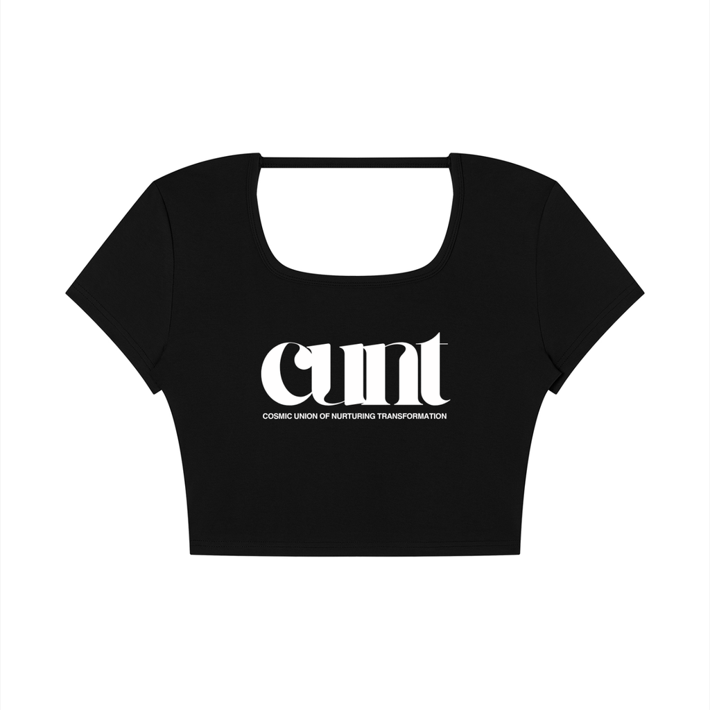 Cosmic Union of Nurturing Transformation - Cropped Open Back Top