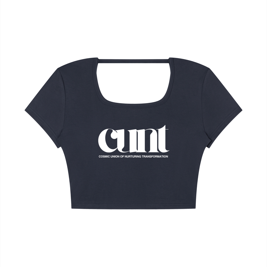 Cosmic Union of Nurturing Transformation - Cropped Open Back Top