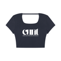Cosmic Union of Nurturing Transformation - Cropped Open Back Top