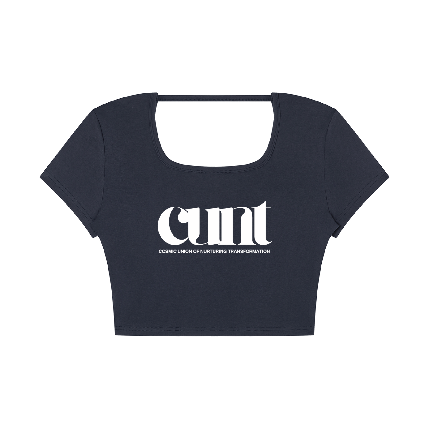 Cosmic Union of Nurturing Transformation - Cropped Open Back Top
