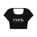 Channel Of Cosmic Knowledge - Cropped Open Back Top