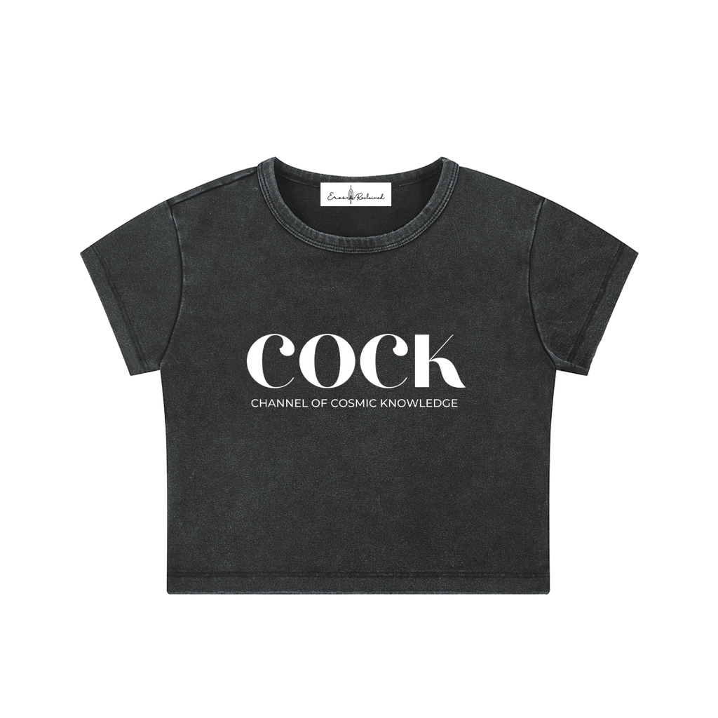 Channel Of Cosmic Knowledge - Fitted Crop Top