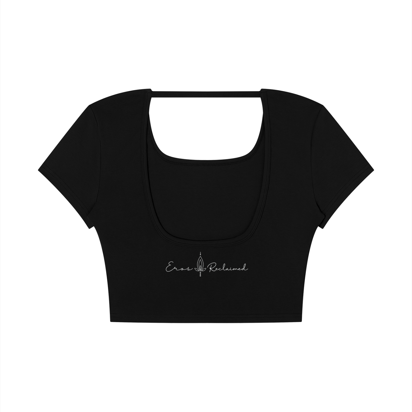 Channel Of Cosmic Knowledge - Cropped Open Back Top
