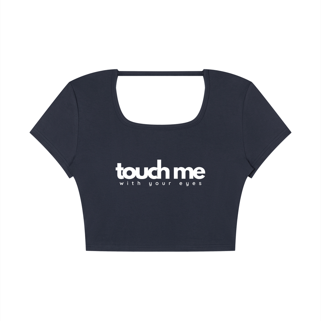 Touch Me - Cropped Open Back Top